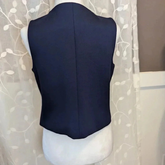 Loft Navy Blue Suit Vest, Size S, Fully Lined, So Stylish - Picture 4 of 6